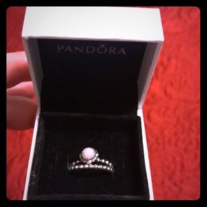 Pandora stackable rings, set of 2.